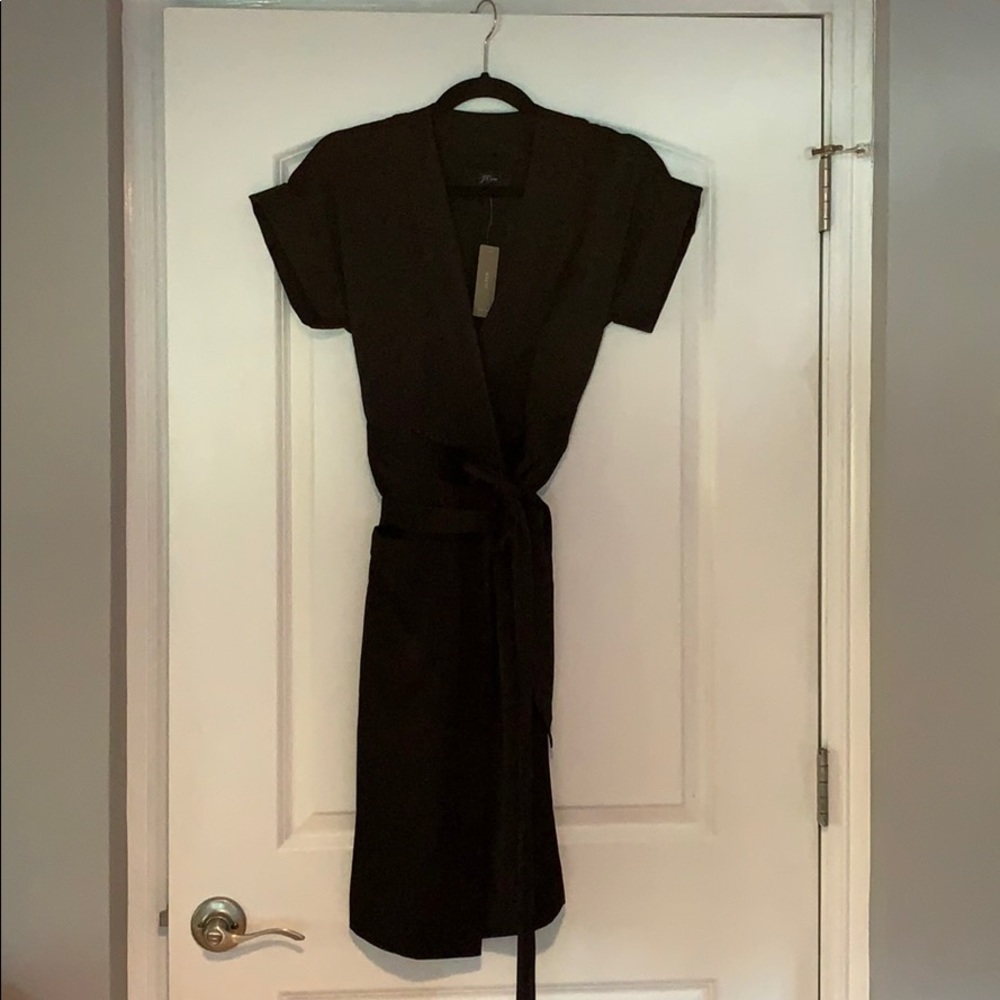 J. Crew NWT PETITE SMALL SHORT-SLEEVE WRAP DRESS